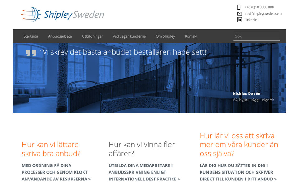 Shipley Sweden
